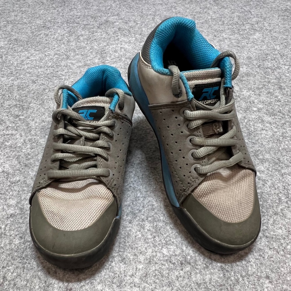 Ride Concepts Kids Gray and Blue Mountain Bike Sneakers  Size 3
